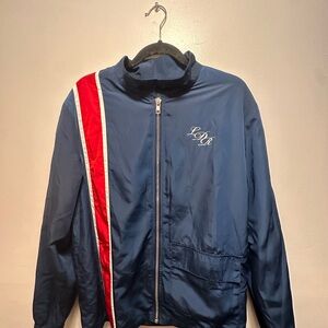 LDR navy blue zip up Lana Del Rey Patch windbreaker . Med